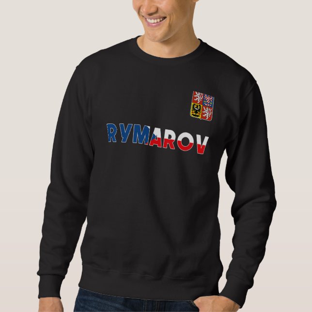 Sweatshirt Rymarov République Tchèque Drapeau Cardiaque Lion  (Devant)