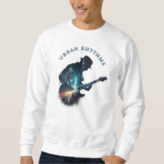 Sweatshirt Rythmes urbains - Cityscape Guitare Musique Hommes