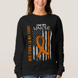 Sweatshirt Sa lutte est ma lutte Oncle Sclérose en plaques Fl