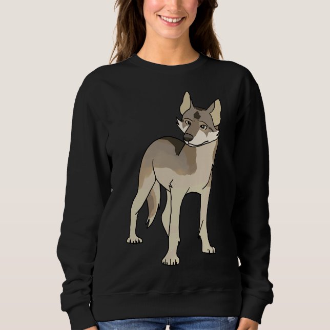 Sweatshirt Sable Siberian Husky (Devant)