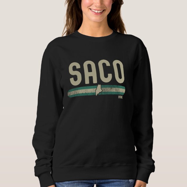 Sweatshirt Saco ME  Maine  Voyage & Style 80 (Devant)
