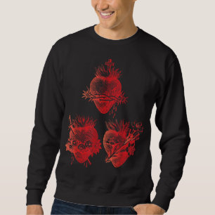 Sweatshirt Sacré Coeur de Jésus et Coeur Immaculé de Marie