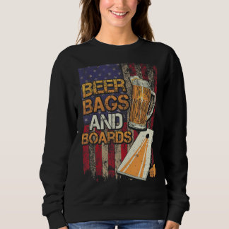 Sweatshirt Sacs Et Cartes De Bière Usa Table Game Cornhole Pl