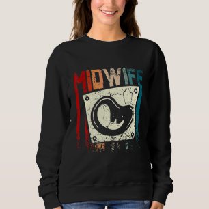 Sweatshirt Sage-Femme Rétro Vintage