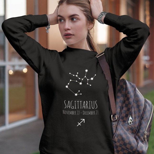 Sweatshirt Saggitarius | Constellation Zodiaque personnalisée (Créateur téléchargé)
