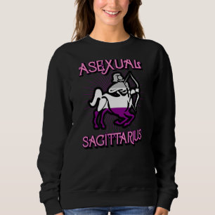 Sweatshirt Sagittaire Asexuel Symbole Zodiaque Anniversaire H