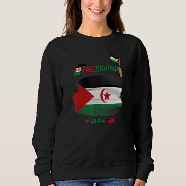 Sweatshirt Sahara Occidental Libre Sahra Sahrawi (Devant)