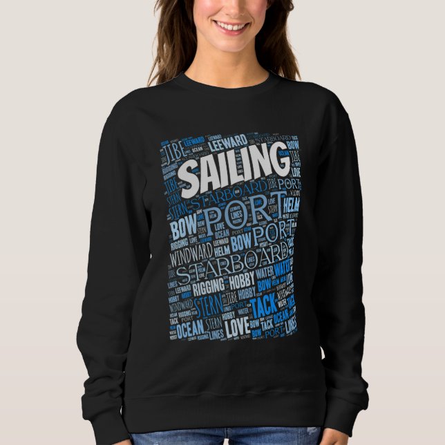 Sweatshirt Sailing  Boating Lingo Sailor Hobby (Devant)