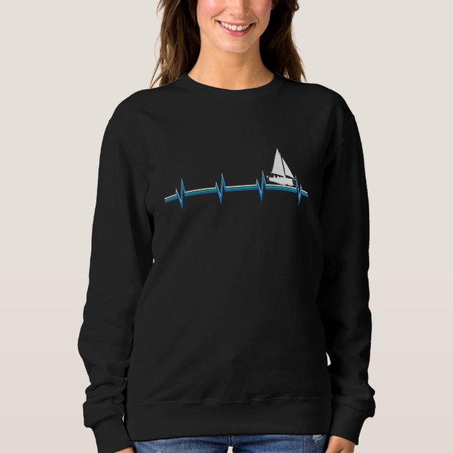 Sweatshirt Sailing sailboat catamaran owner skipper (Devant)