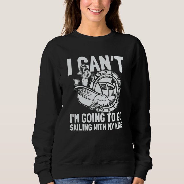 Sweatshirt Sailor Mother Sailboat Captain Boat Sailing Mom (Devant)