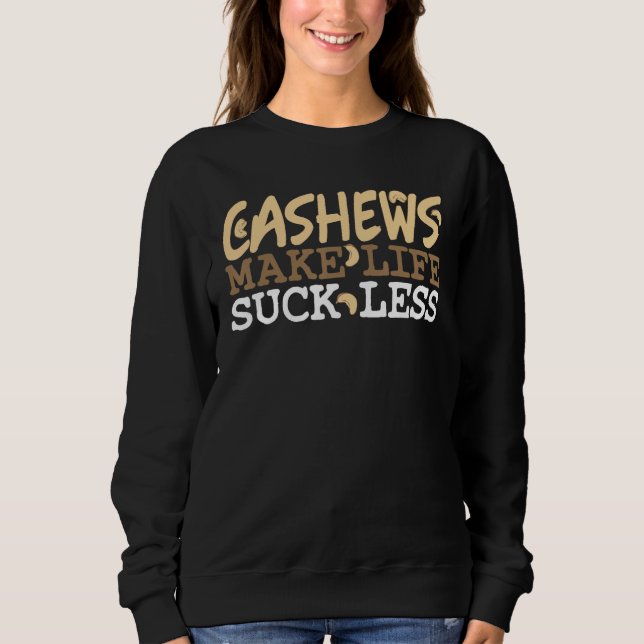Sweatshirt Sain Snack Nutty Sec Nuts Topings Salty Protei (Devant)