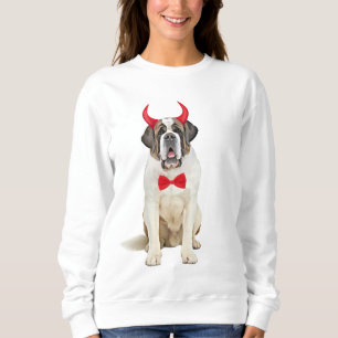 Sweatshirt Saint Bernard Dog À Halloween