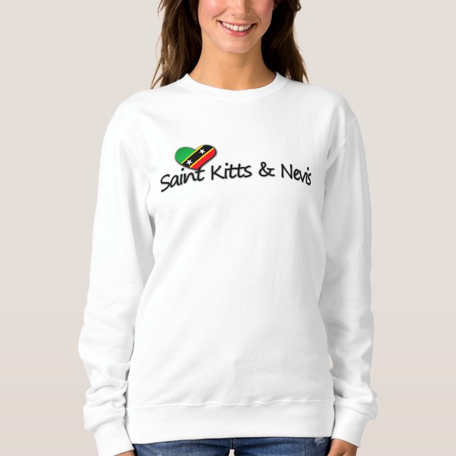 Sweatshirt Saint-Christophe-et-Niévès Amour (Devant)