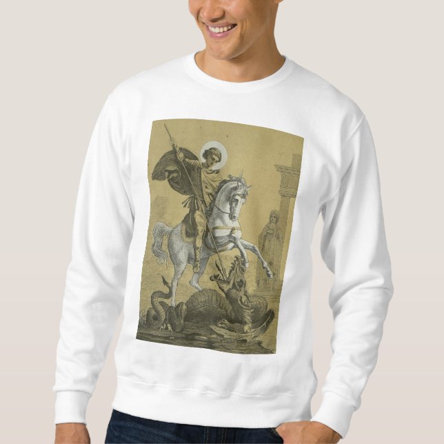 Sweatshirt Saint George – Premium "Sunburst Gold" Art (Devant)