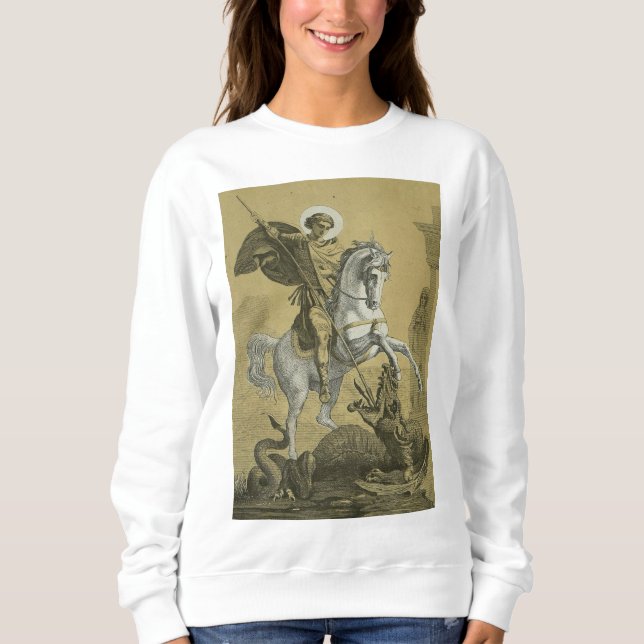Sweatshirt Saint George – Premium "Sunburst Gold" Art (Devant)