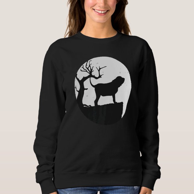 Sweatshirt Saint Hubert's Dog Bloodhound Retro 61 (Devant)