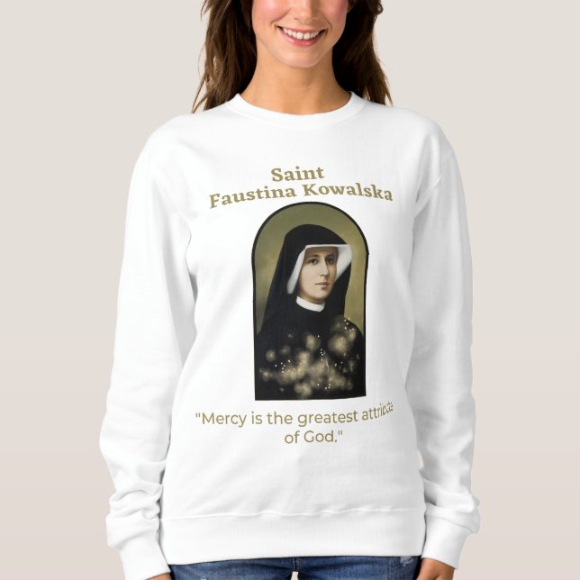 Sweatshirt saint maria faustina kowalska (Devant)