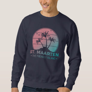 Sweatshirt Saint-Martin   Sint Martin Retro Gradient