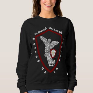 Sweatshirt Saint Michael L'Archange Nous Défend Dans La Batai