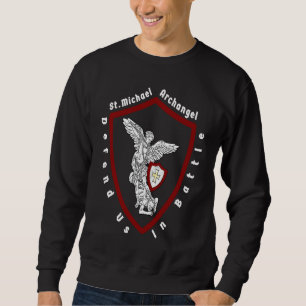 Sweatshirt Saint Michael L'Archange Nous Défend Dans La Batai