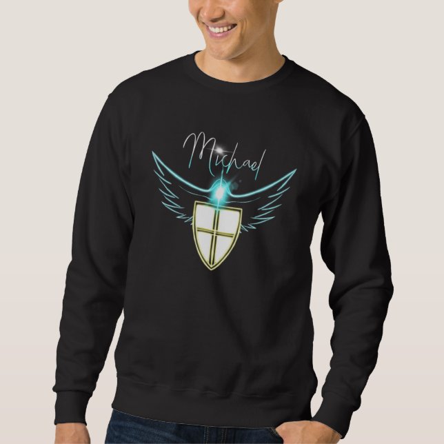 Sweatshirt Saint Michel Archange catholique Angel (Devant)
