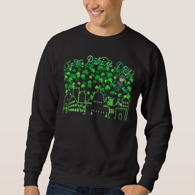 Sweatshirt Saint Patrick's Day Rome Italie (Devant)