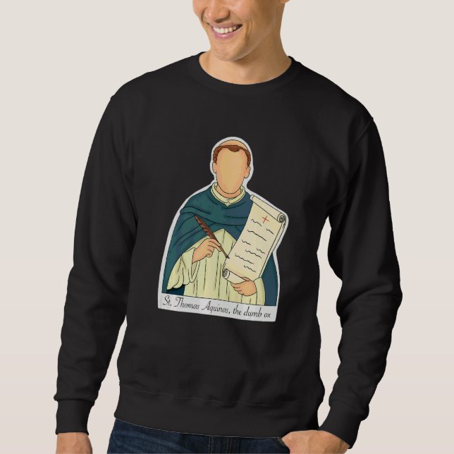 Sweatshirt Saint Thomas d'Aquin Patron des Étudiants Catholi (Devant)
