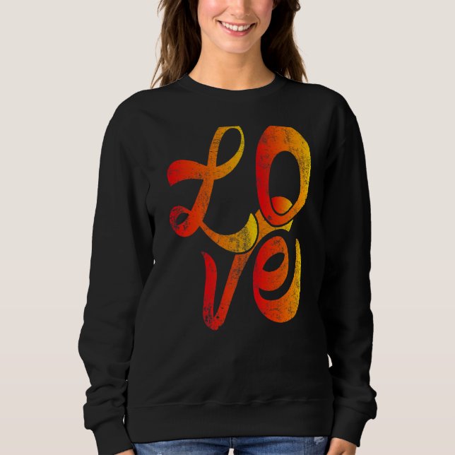 Sweatshirt Saint-Valentin Amour du Coeur drôle Matching Coupl (Devant)