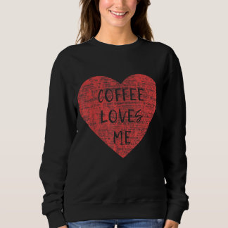 Sweatshirt Saint Valentin Café aime moi Graphic