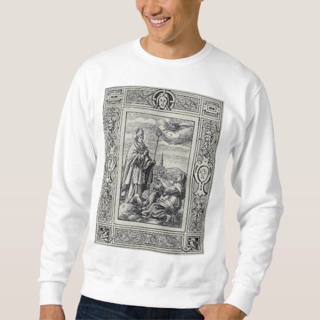 Sweatshirt Saint-Valentin de Rome Gravure Premium Art (Devant)