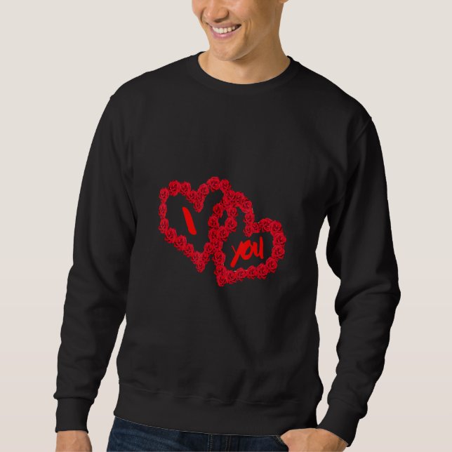 Sweatshirt Saint-Valentin Je T'AIME Je T'AI Coeur (Devant)