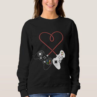 Sweatshirt Saint Valentin Plaisir du joueur : Inspiré du coeu