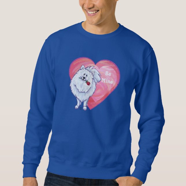 Sweatshirt Saint Valentin Poméranie Blanche (Devant)
