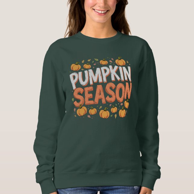 Sweatshirt Saison citrouille (Devant)