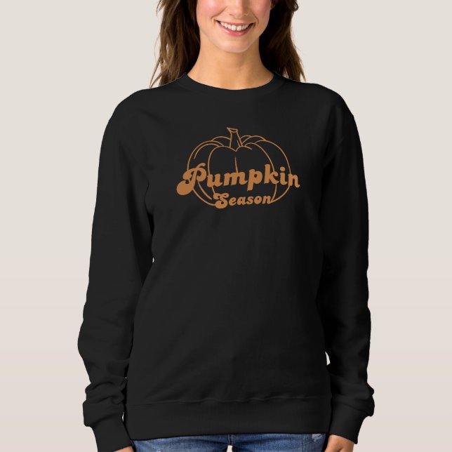 Sweatshirt Saison citrouille (Devant)