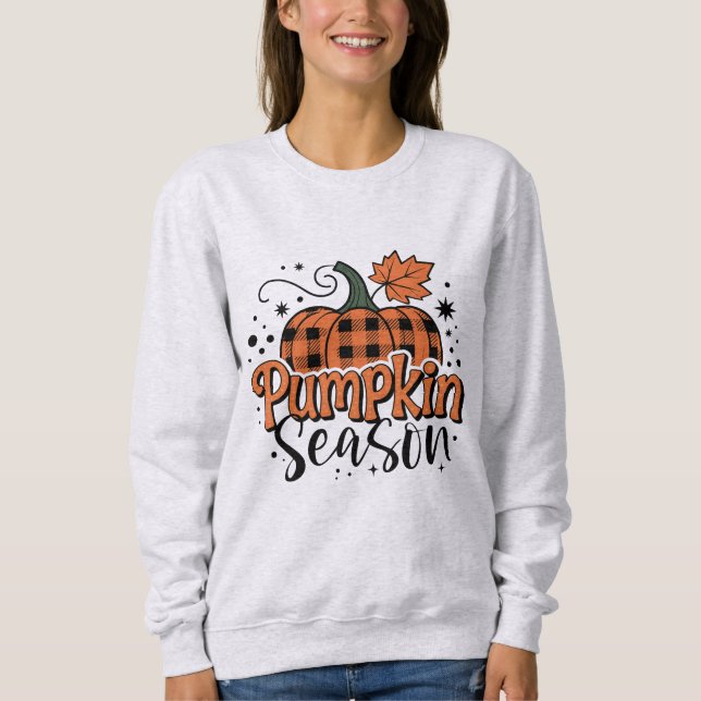 Sweatshirt Saison citrouille automne nouveauté (Devant)
