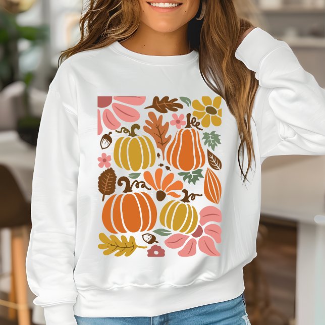 Sweatshirt Saison citrouille automne Thanksgiving automne (Créateur téléchargé)