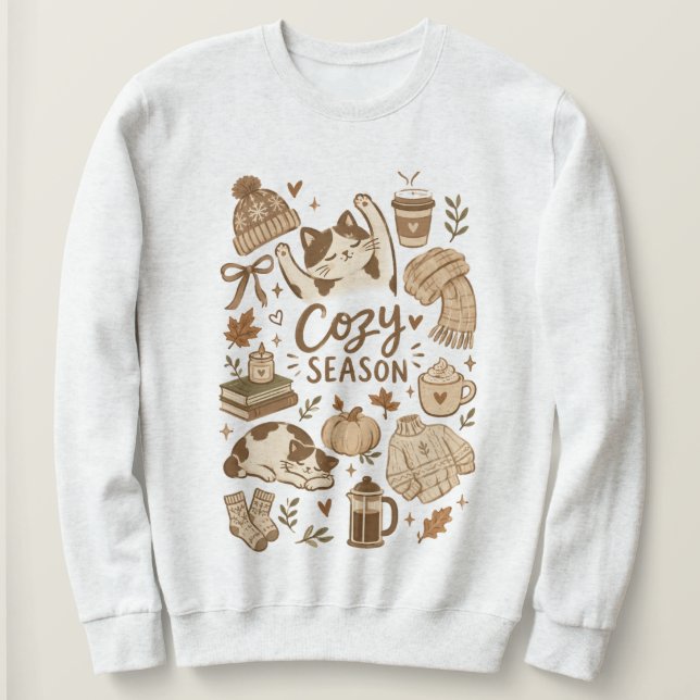 Sweatshirt saison cosy  (Design devant)