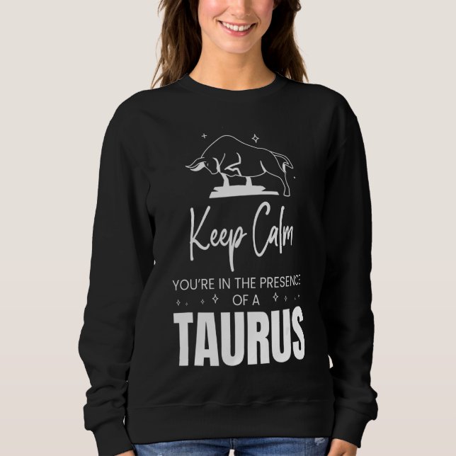 Sweatshirt Saison de marchandises Taurus SIGNE Zodiaque Astro (Devant)
