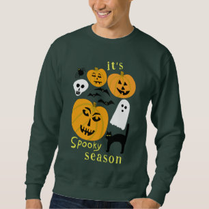 Sweatshirt Saison éffrayante Citrouilles Ghost Bat HAPPY HALL