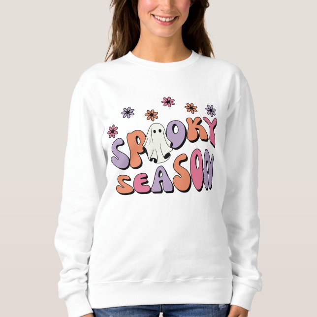 Sweatshirt Saison Éffrayante d'Halloween Super (Devant)