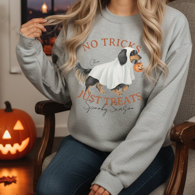 Sweatshirt Saison Éffrayante du chien costumé fantôme Dachshu (Elevate your fall apparel with this Ghost Costume Dog Dachshund Spooky Season sweatshirt!)