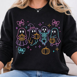 Sweatshirt Saison Flippante | Citrouille Halloween Néon Vibra