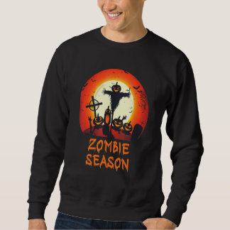 Sweatshirt Saison Zombie Lune Céramique effrayant Enfants Gar