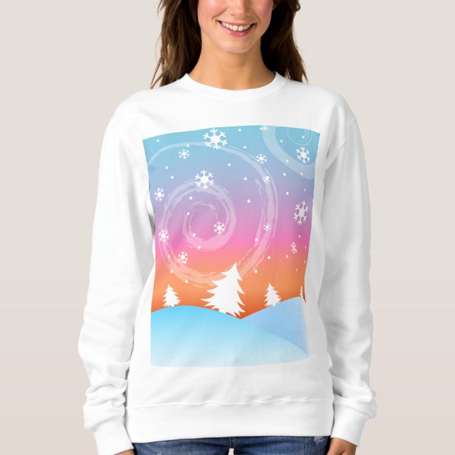 Sweatshirt Saisons enneigées (Devant)