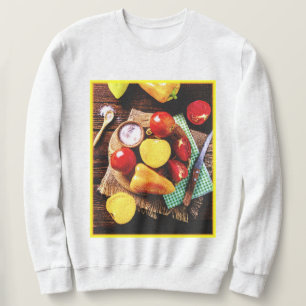 Sweatshirt "Salade de légumes maison" Photo mignonne. Command