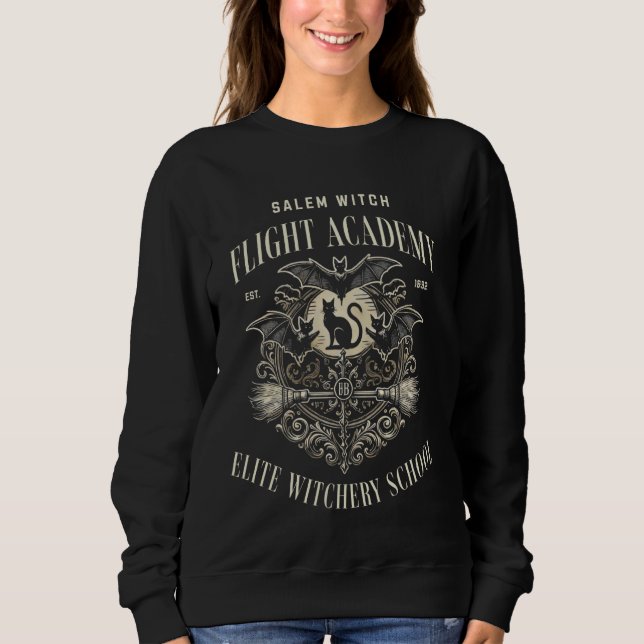 Sweatshirt Salem Massachusetts Femmes Adulte Halloween Éffray (Devant)