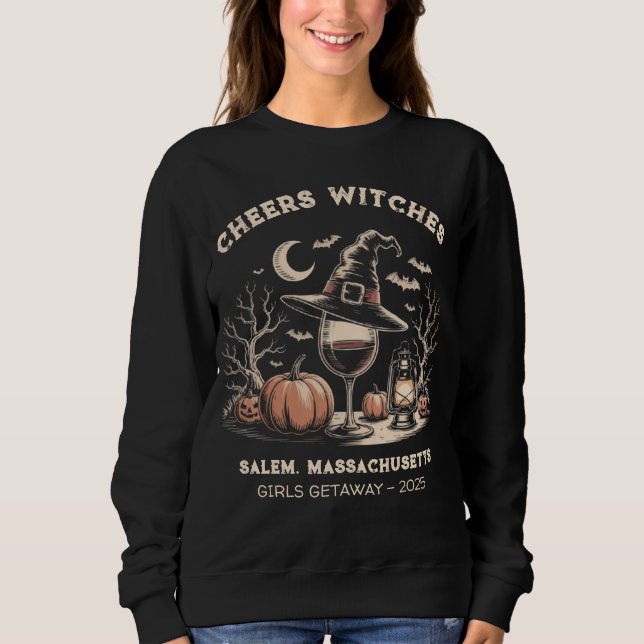 Sweatshirt Salem Personnalisé Salem Halloween Voyage (Devant)