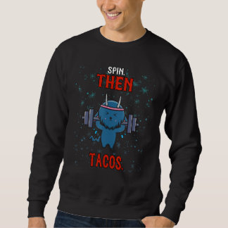 Sweatshirt Salle De Fitness Puis Tacos Plus Tard Sarcastique