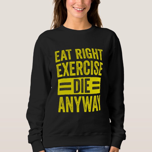 Sweatshirt Salle de musculation Gym Workout Manger Droit Exer (Devant)